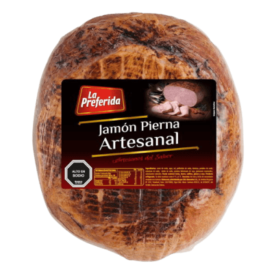JAMON PIERNA ARTESANAL LA PREFERIDA PESABLE, VALOR PUBLICADO POR KILO, LAS BARRAS CONTIENEN  4 KILOS APROX.1