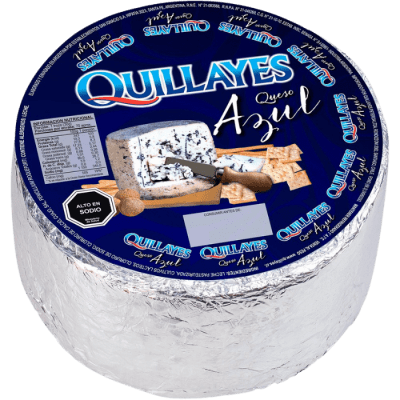 QUESO AZUL QUILLAYES PESABLE, VALOR PUBLICADO POR KILO LAS BARRAS PESAN 2.5 KILOS APROX.1