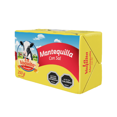 MANTEQUILLA CON SAL LA VAQUITA 250 GRAMOS1