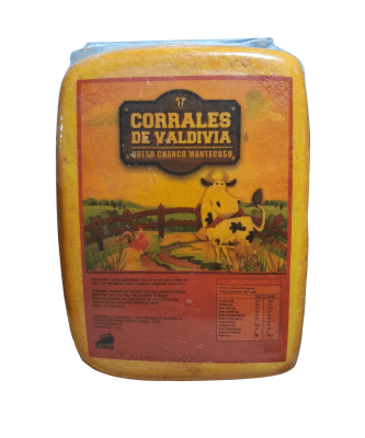 QUESO CHANCO MANTECOSO CORRALES DE VALDIVIA. VALOR PUBLICADO POR KG. LAS PIEZAS PESAN 10KG APROX