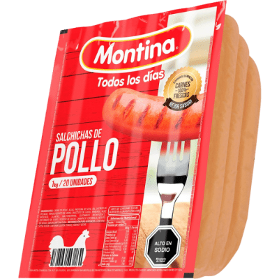 SALCHICHA DE POLLO MONTINA 1 KILO1