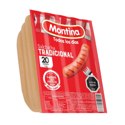 SALCHICHA TRADICIONAL MONTINA  1 KILO1