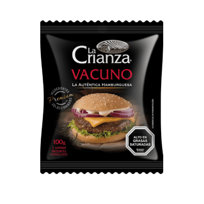 HAMBURGUESA DE VACUNO LA CRIANZA 100 GRAMOS1