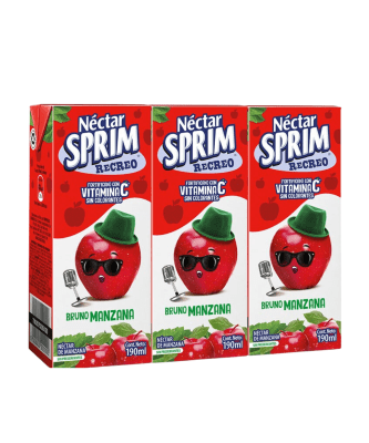 TRICK PACK NECTAR SPRIM MANZANA 190ML