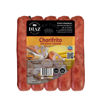 CHORIFRITO CHEDDAR DIAZ 400 GRAMOS