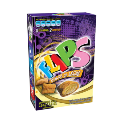 FLIPS DULCE DE LECHE 220 GRAMOS