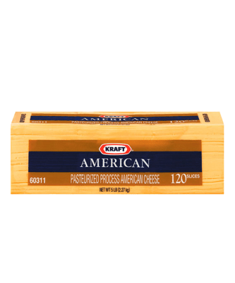 QUESO CHEDDAR LAMINADO AMERICAN KRAFT PESABLE, VALOR PUBLICADO POR KILO PESO APROX PIEZA 2,27KG.