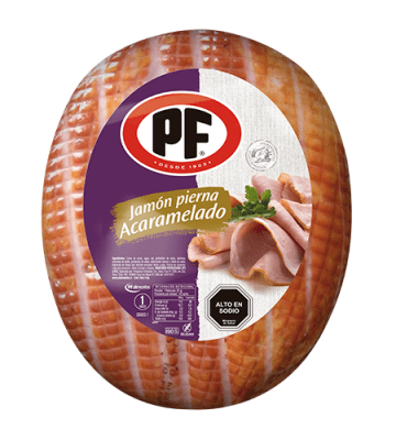 JAMON PIERNA ACARAMELADO  PF G1,  PESABLE VALOR PUBICADO POR KILO PESO APROX (2.5KG)