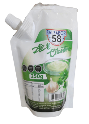 SALSA DE AJO Y CILANTRO EL PAISANO 250 GR1