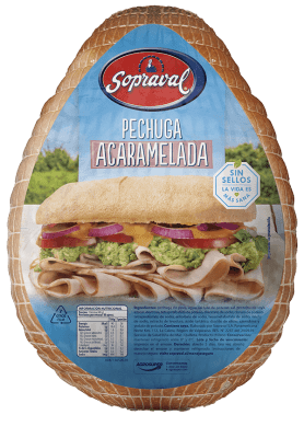PECHUGA ACARAMELADA SOPRAVAL PESABLE, VALOR PUBLICADO POR KILO, LAS BARRAS CONTIENEN 2,1 KG APROX1