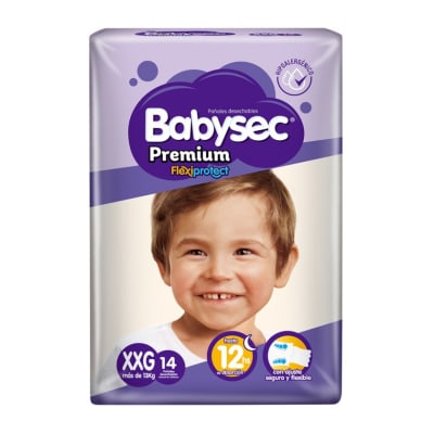 BABYSEC PAÑAL PREMIUM TALLA XXG  14 UNDS