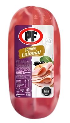 JAMON COLONIAL PF, PESABLE VALOR PUBLICADO POR KILO PESO APROX  3,5 KG