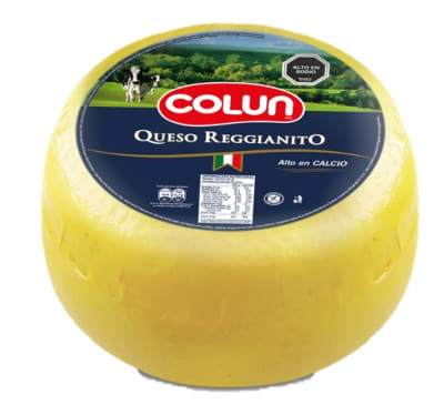 QUESO PARMESANO REGGIANITO COLUN PESABLE, VALOR PUBLICADO DEL KG LAS PIEZAS CONTIENEN 8 KG APROX1
