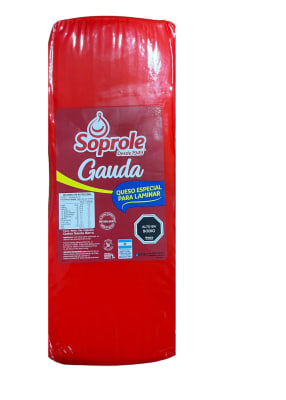 QUESO GAUDA SOPROLE PESABLE, VALOR PUBLICADO POR KILO, BARRA DE 4.5 KG APROX.