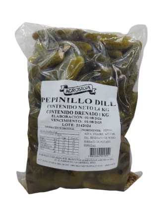 PEPINILLO DILL AGROSILVA DE 1 KG