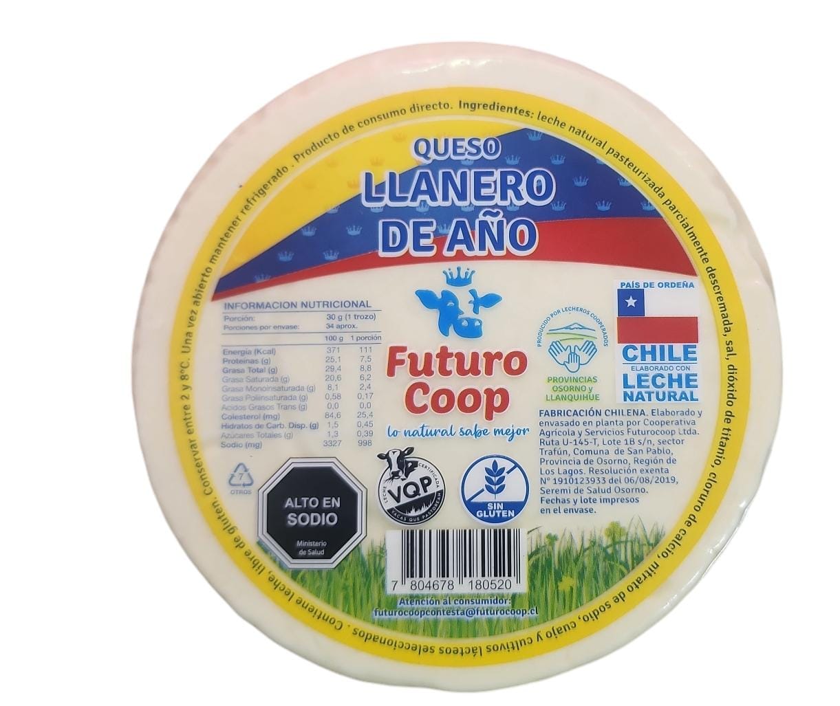 QUESO LLANERO DE AÑO FUTURO COOP PESABLE, VALOR PUBLICADO POR KG PESO ...