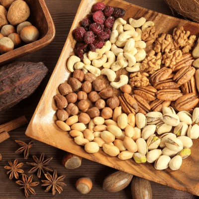 Frutos secos, deshidratados & confitados