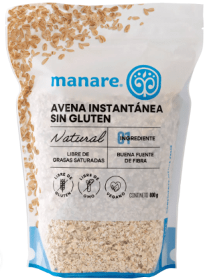 Avena instantánea Sin gluten 800g.