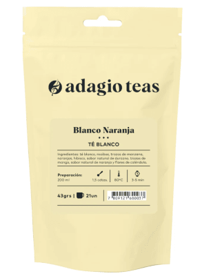 Te blanco naranja hebras