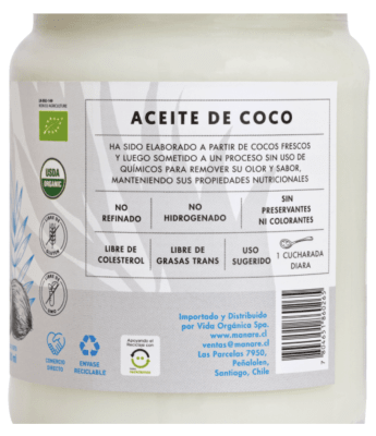Aceite coco sin olor Manare