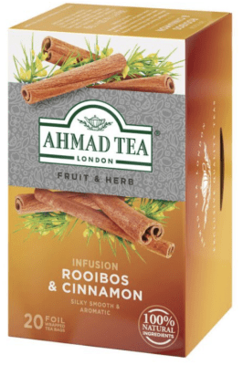 Infusión Rooibos & cinnamon Ahmad 20 bolsas