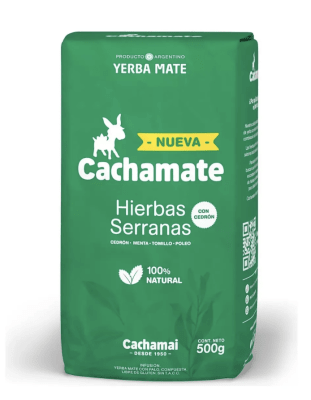 Yerba mate Hierbas serranas y cedrón 500g.