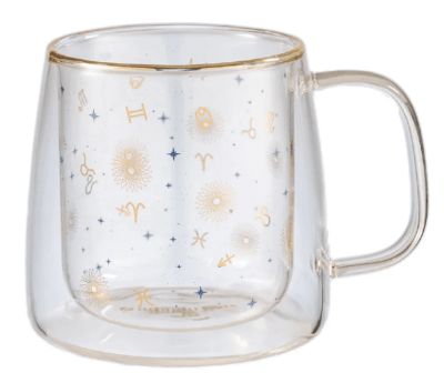 Taza doble vidrio zodiac & astrology 400ml