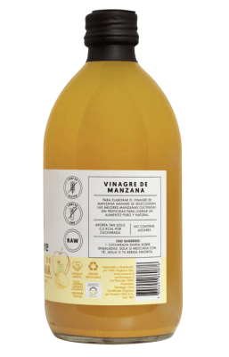 Vinagre de manzana con cúrcuma y jengibre