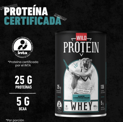 Wild protein Whey cookies and cream 653g