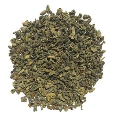 Té verde en hojas