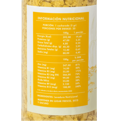 Levadura Nutricional 100g.
