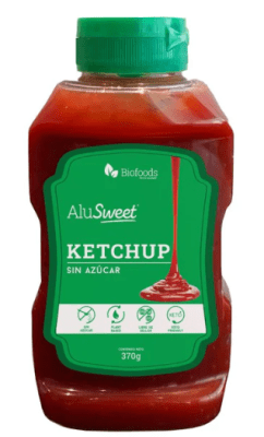 Ketchup Sin Azúcar Alusweet 370g.