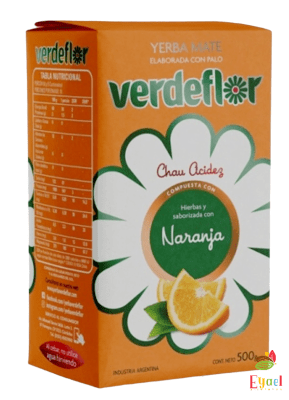 Yerba mate Verdeflor naranja 500g.
