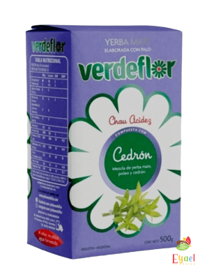 Yerba mate Verdeflor cedrón 500g.