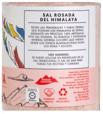 Sal rosada Himalaya fina manare 300g.