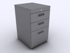 Cajonera metálica rodante 2C+1K