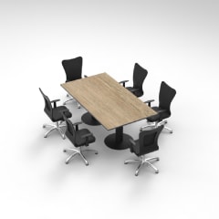 Mesa rectangular - 8 usuarios