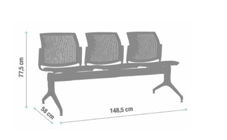 Banqueta Logan Tapiz Respaldo PP2