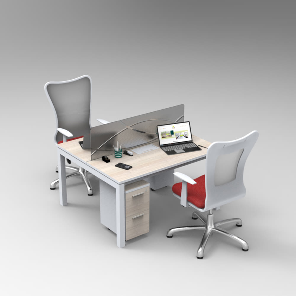 Bench electrificable linea flow 2 puestos1