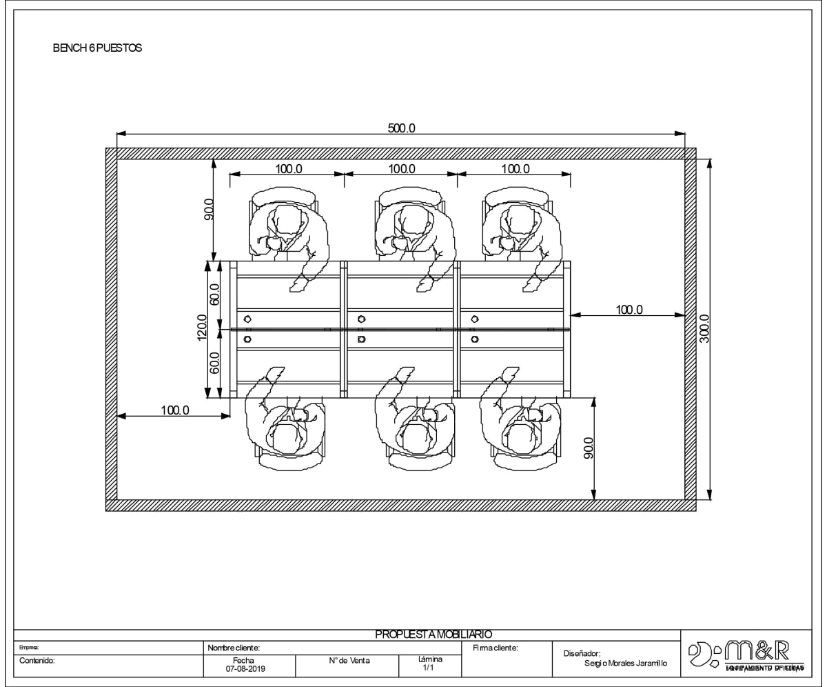 Bench linea basic 6 puestos3