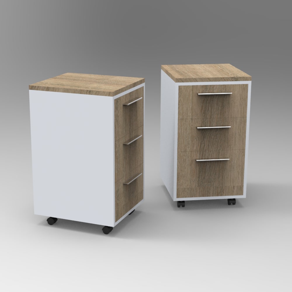Cajonera movil 3 cajones | M & R Muebles
