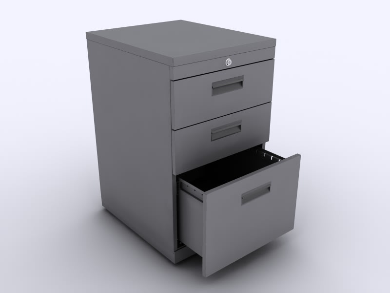 Cajonera metálica rodante 2C+1K2