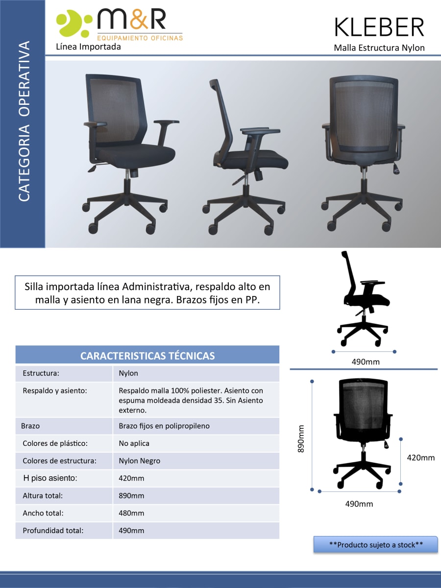 Silla Kleber brazo regulable5