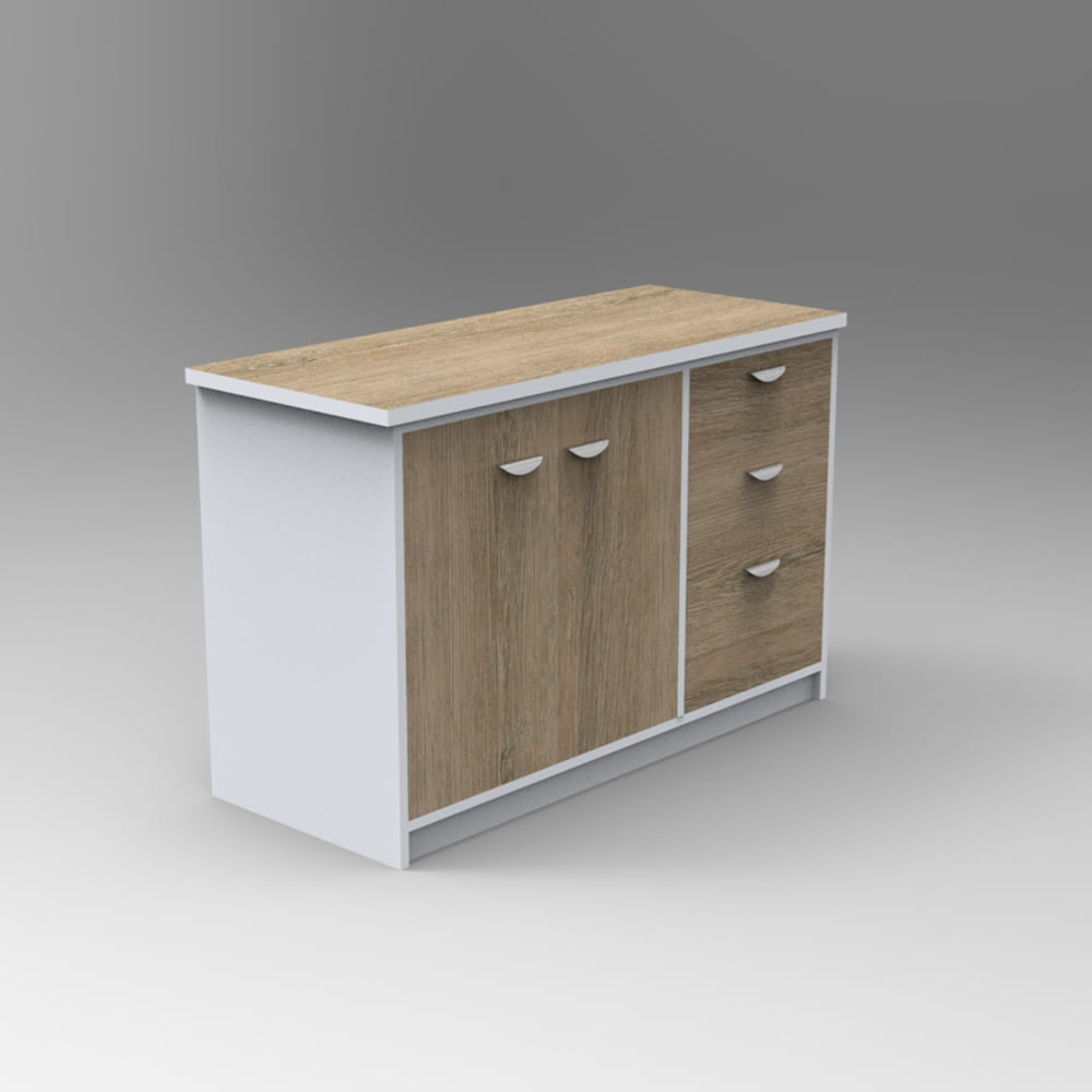 Gabinete base con cajonera Kardex1