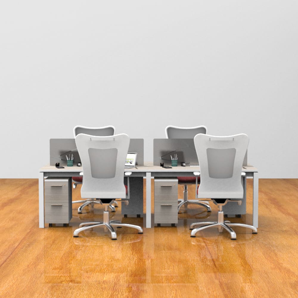 Bench electrificable linea flow 4 puestos6