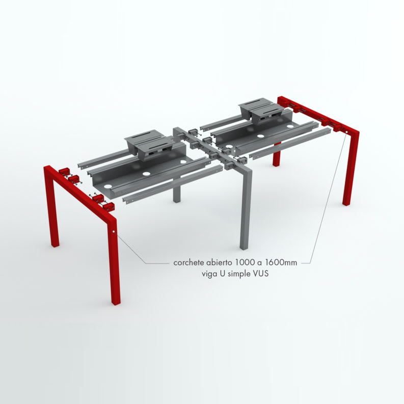 Bench electrificable linea flow 2 puestos3