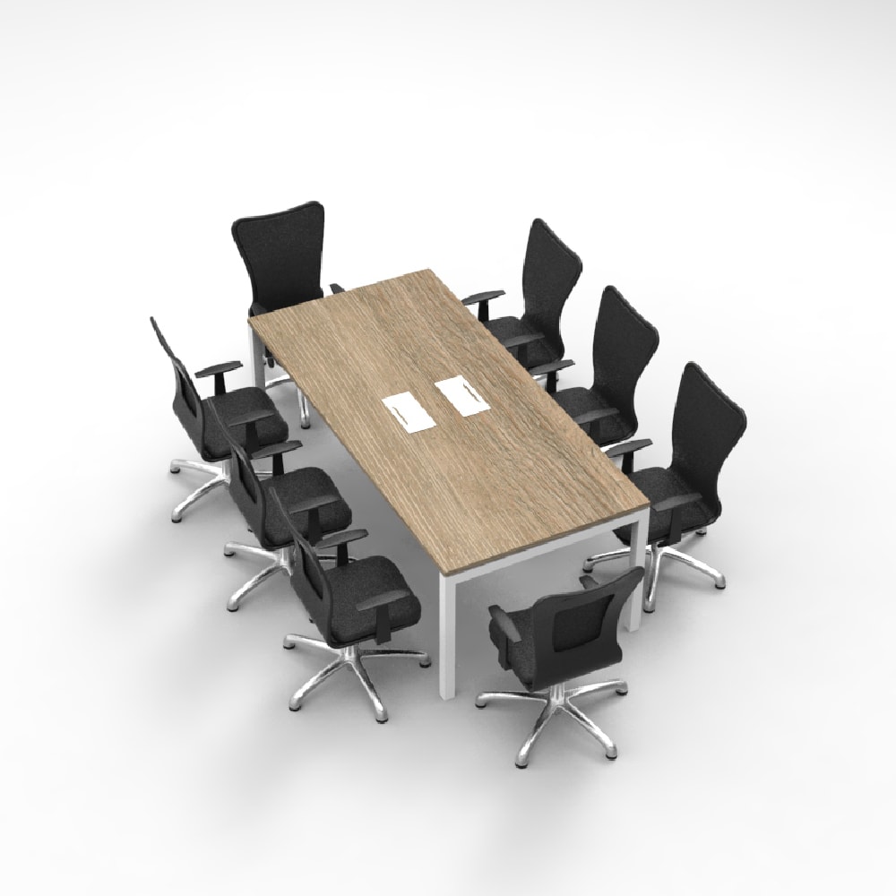 Mesa rectangular electrificable - 8 usuarios2