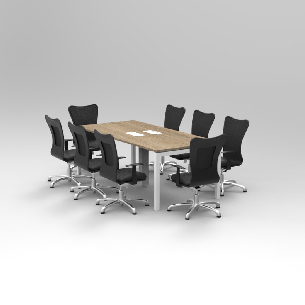 Mesa rectangular electrificable - 8 usuarios3