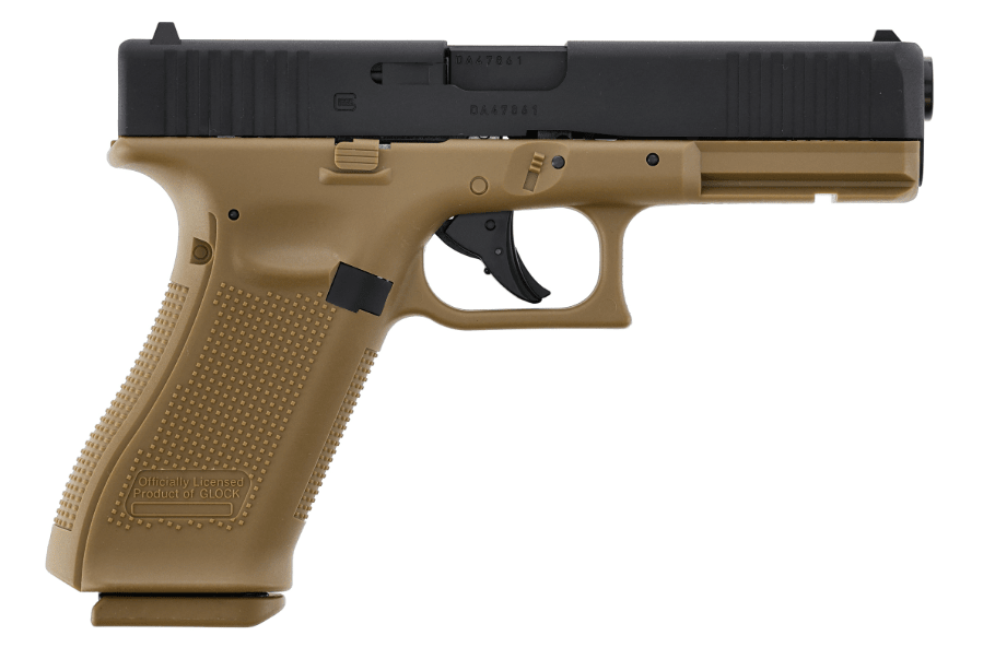 UMAREX - Glock 17 Gen 5 CO2 Half Blowback (Negro/Coyote) | GO GO