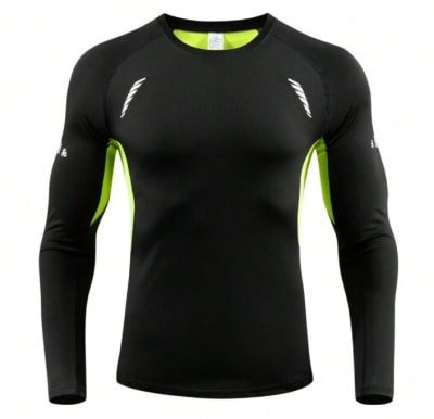 Polera Manga Larga Spandex Transpirable
